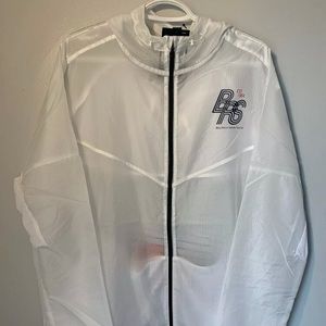 Nike Blue Ribbon Sports Running Jacket White Blue Void Size XL